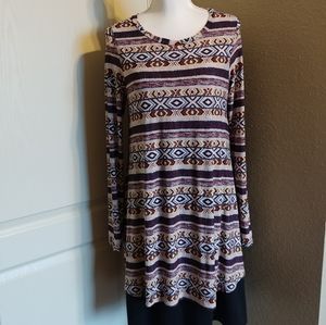 Tunic top with Spandex
